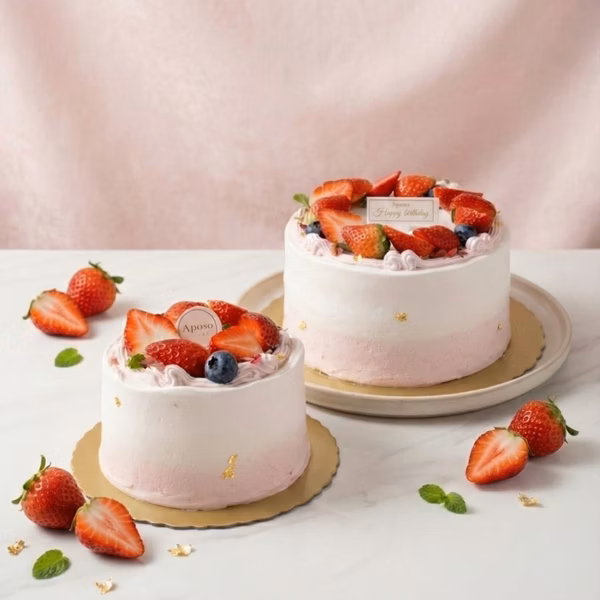 法式草莓香緹 4-8吋